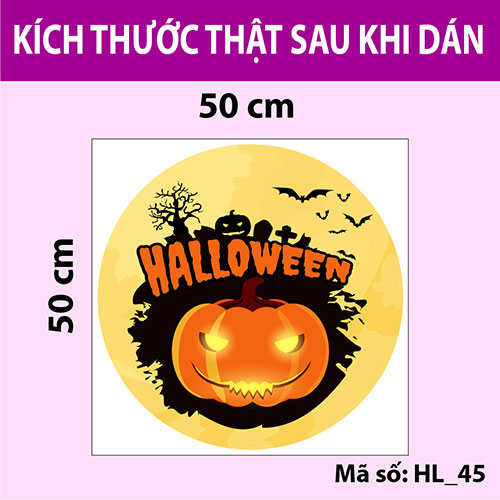 Decal trang trí Halloween 2020 số 11