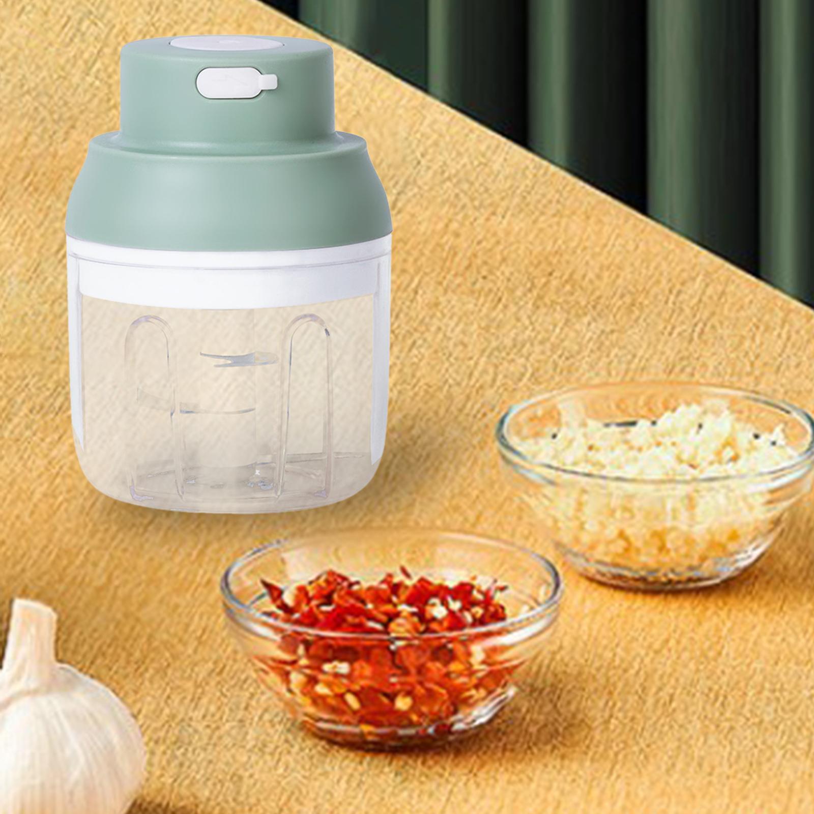 Portable Electric Garlic Chopper Mincer Kitchen Gadgets for Vegetable Fruits