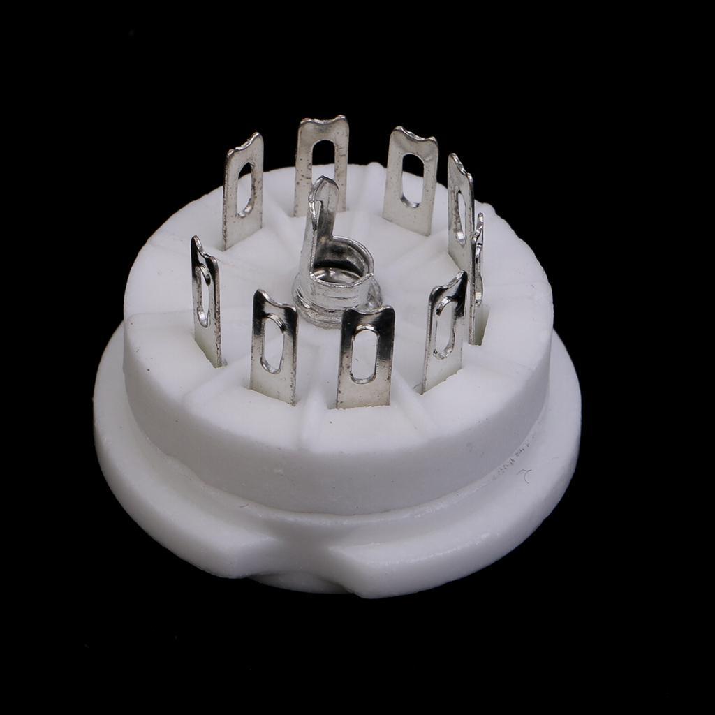 9pin   mounting Vacuum tube socket GZC9- 12AX7,ECC82