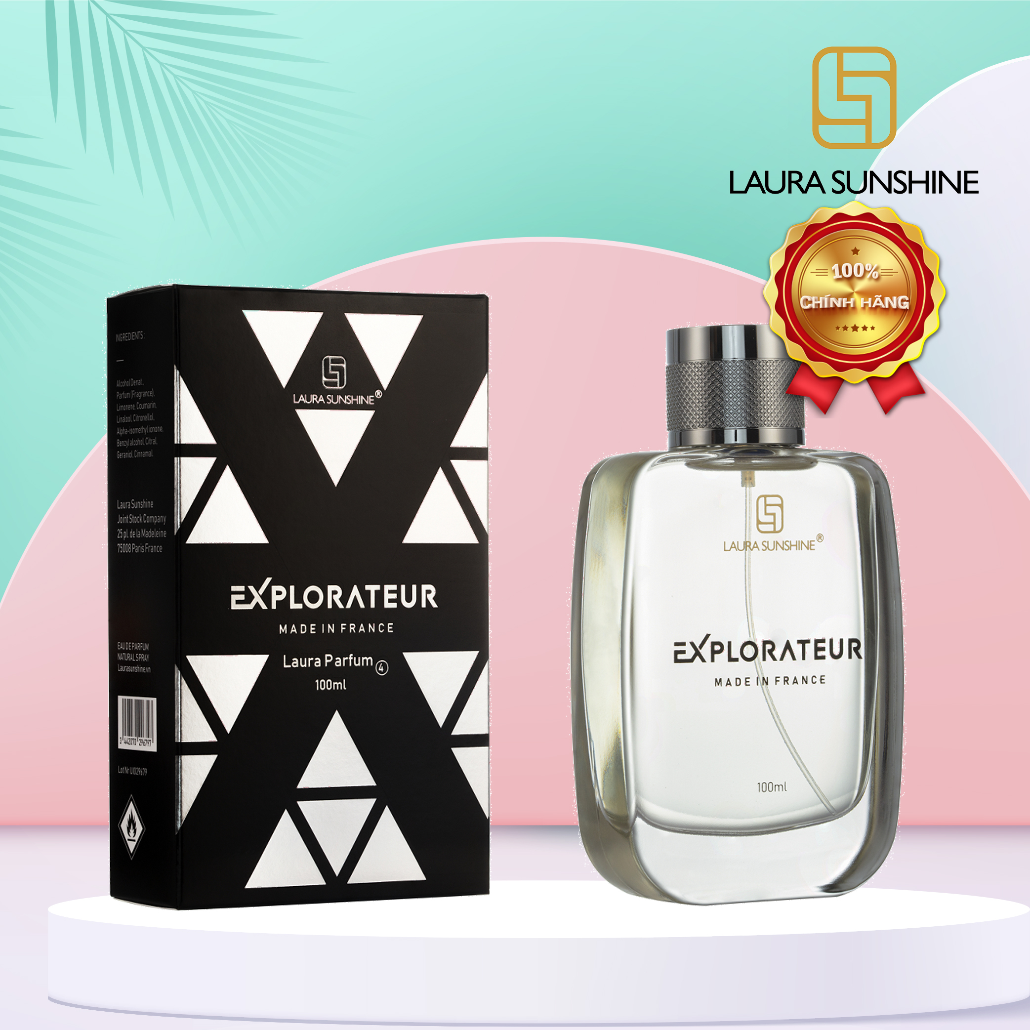 Nước Hoa Laura Sunshine - Nhật Kim Anh - No4 - 100ml - Explorateur