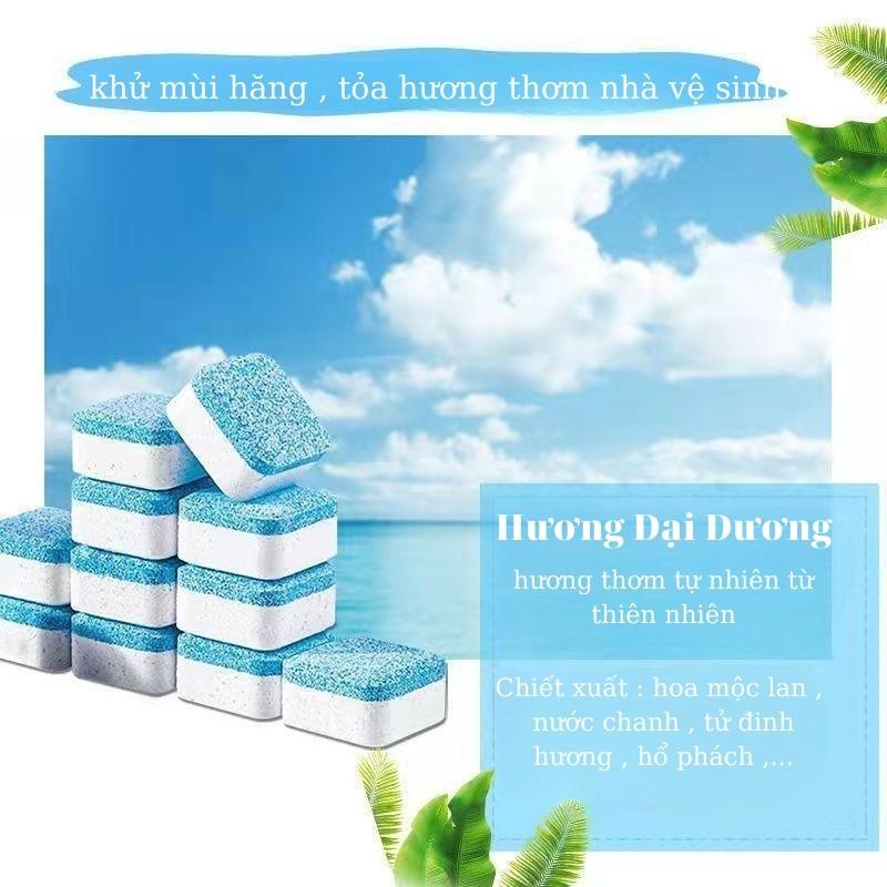 Viên Thả Bồn Cầu Khử Mùi Diệt Khuẩn Toả Hương Thơm Khai Thông Tắc Nghẽn Tẩy Sạch Mảng Bám