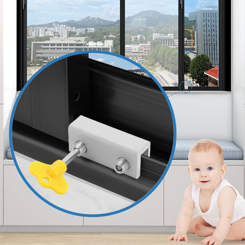Chốt Khóa Chặn Cửa Lùa, Cửa Kéo KUNBE An Toàn Tiện Dụng