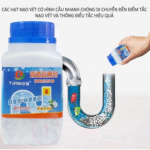 Bột thông tắc cống, đường ống xử lý chất cặn bẩn ở bồn rửa mặt Gd53 ngonbore