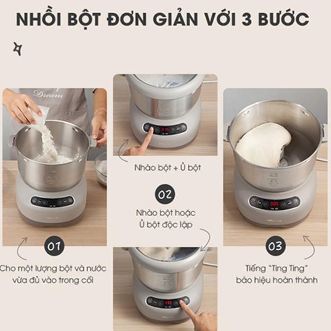 Máy nhồi bột, Máy Nhào Bột Bear. Dung tích 7L.