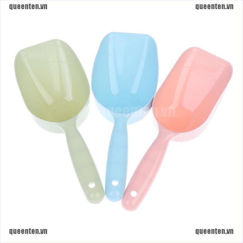 Pet Feeding Shovel Large Capacity Thickening Cat Spoon Plastic Shovel Pet Feeder QUVN