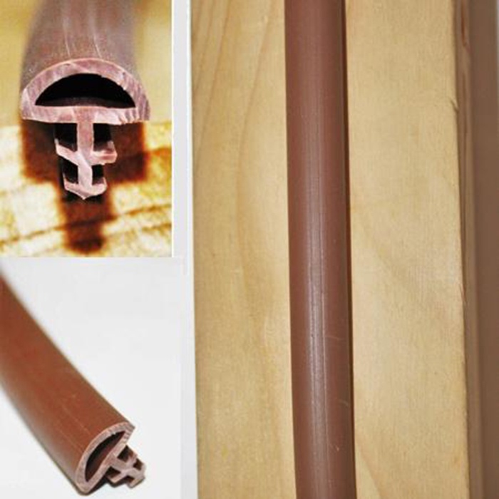 Ron Gioăng Sợi Chữ T Cây Thông Cao Su Nhét Chèn Làm Kín Khít Khe Hở Khung Cửa Gỗ