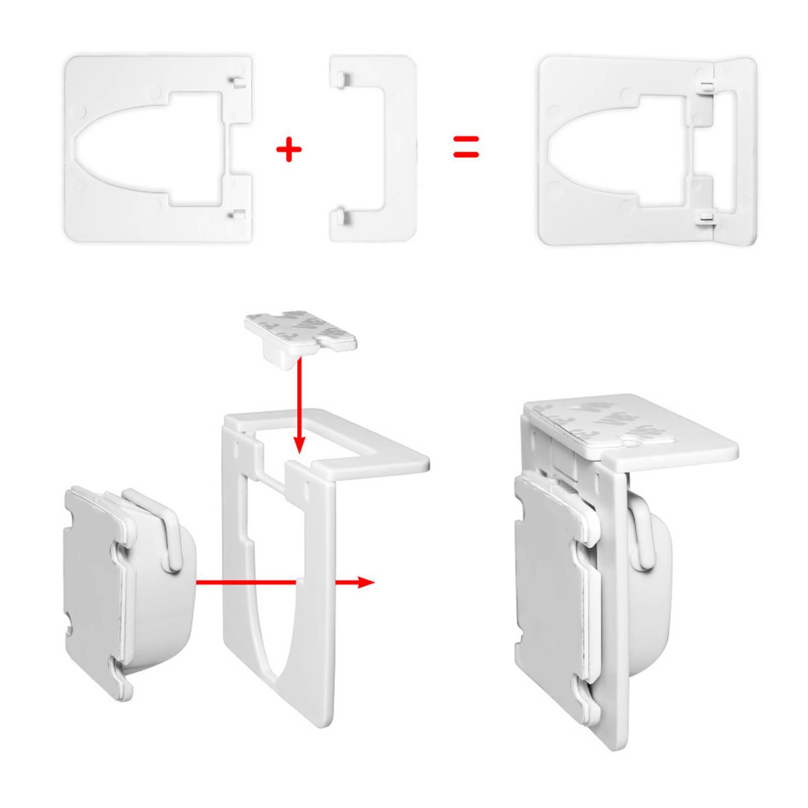 Baby Safety Child Proof Magnetic Locks with 1 Key for Cabinet,Cupboard,Drawer,Wood Doors
