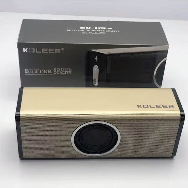 Loa bluetooth KOLEER SU-H5 bass căng đét - hỗ trợ thẻ nhớ/USB/AUX/FM Hàng Chính Hãng