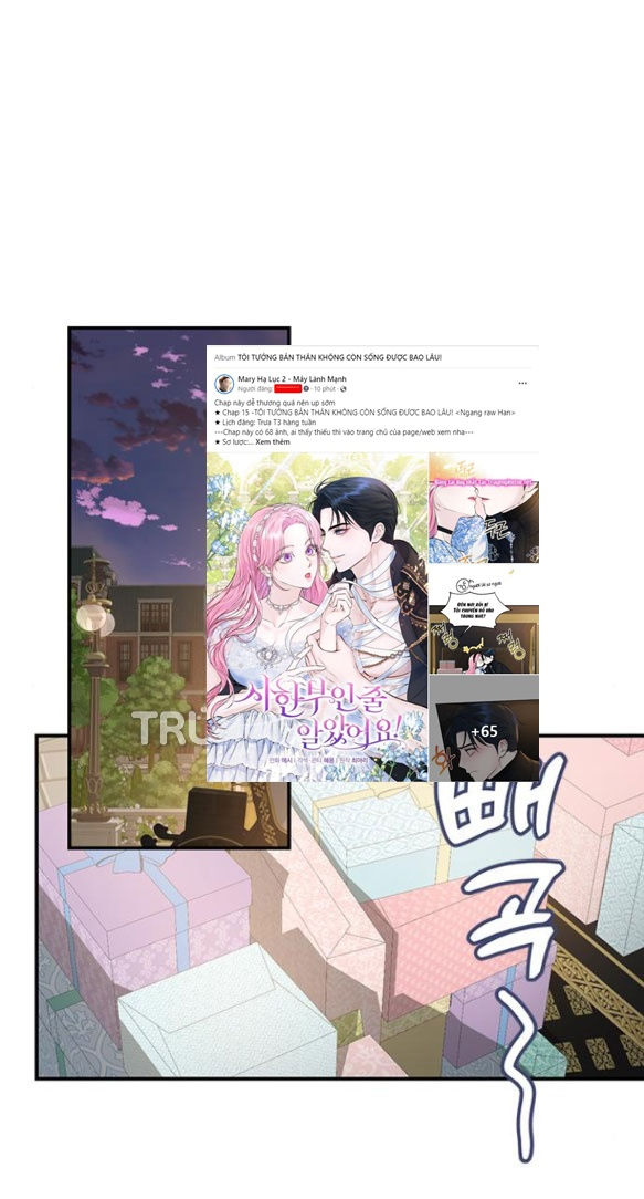 tôi tưởng bản thân không còn sống được bao lâu! chapter 14.2 15