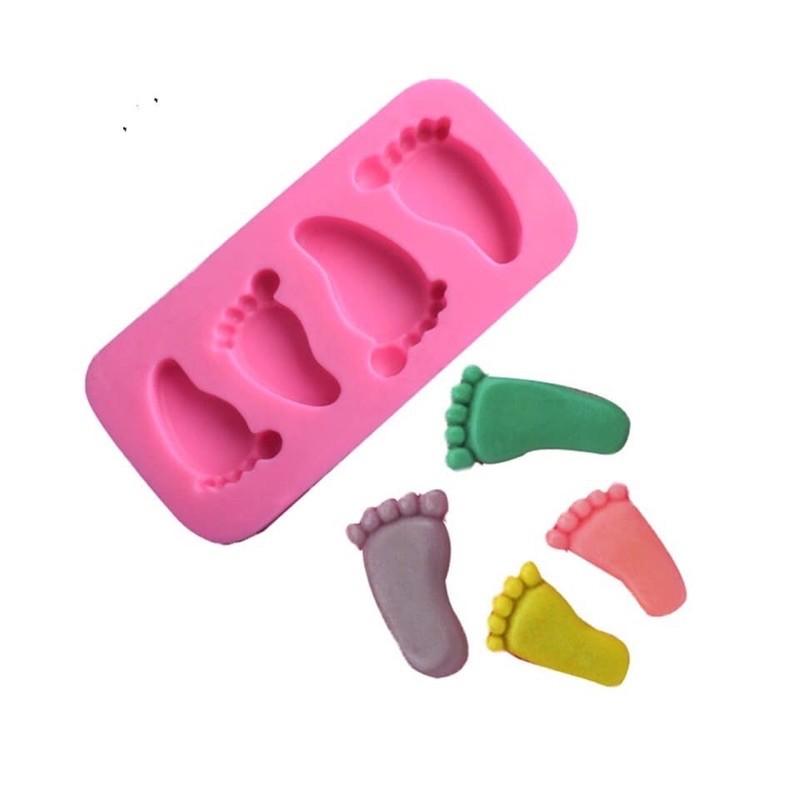 Khuôn silicon 4d hình bàn chân