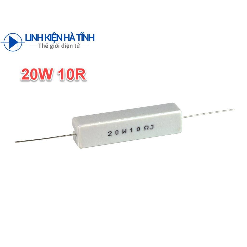 5 cái TRỞ SỨ TRỞ CÔNG SUẤT 20W 10R 10OHM 20W