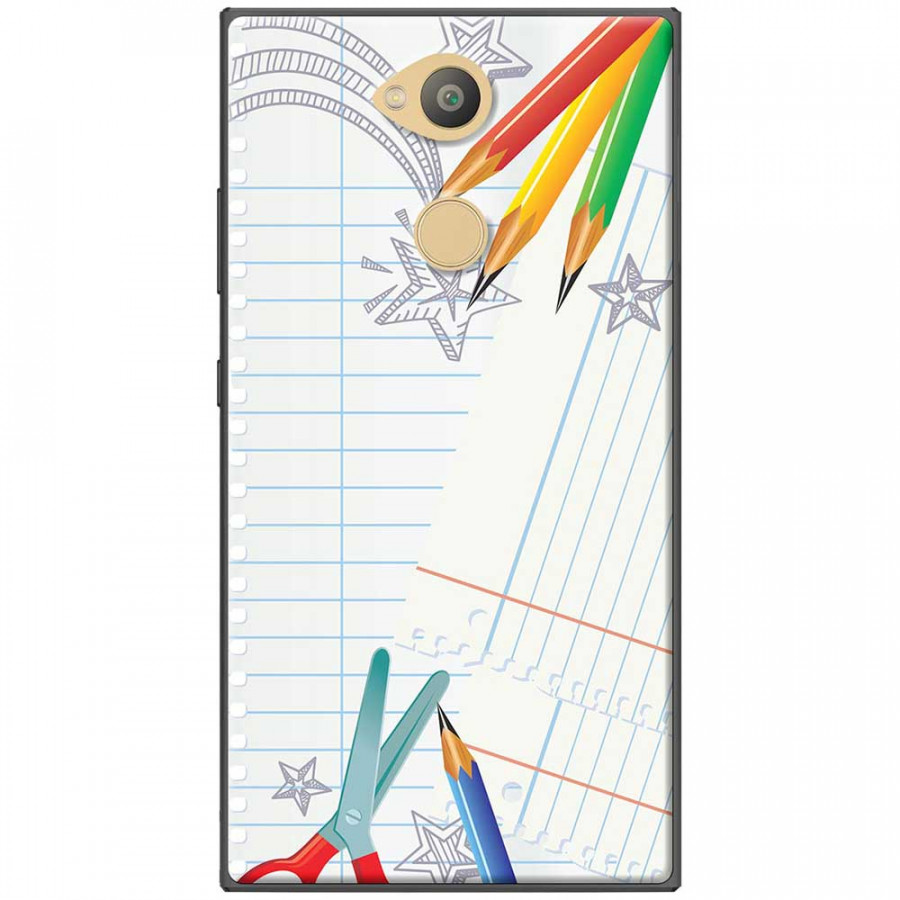 Ốp lưng dành cho Sony Xperia L2 mẫu Kéo chì màu