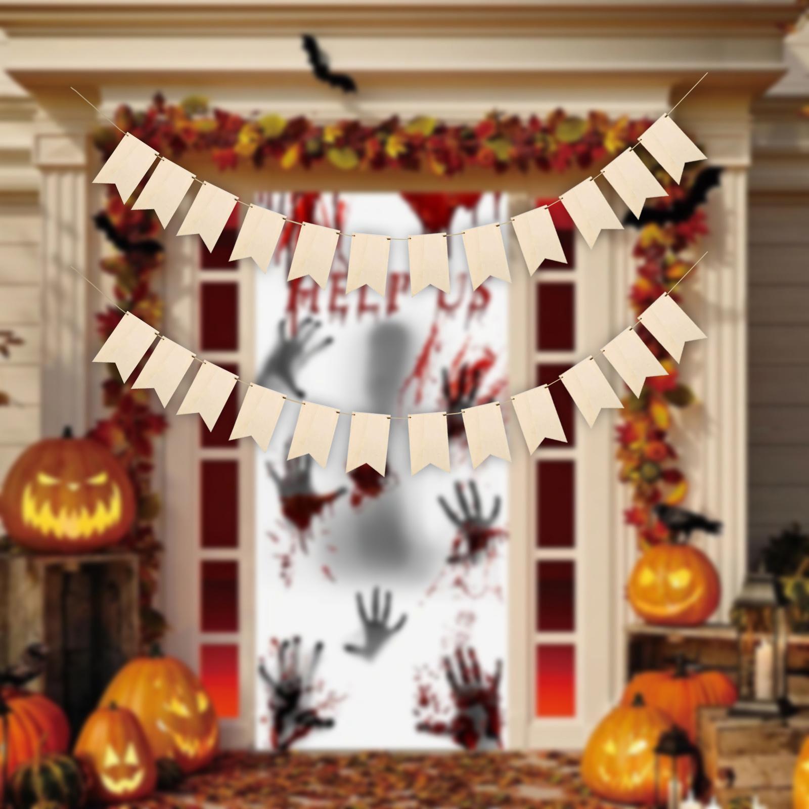 24Pcs Unfinished Blank Wood Signs Unfinished Wood Plaque for Holiday Drawing