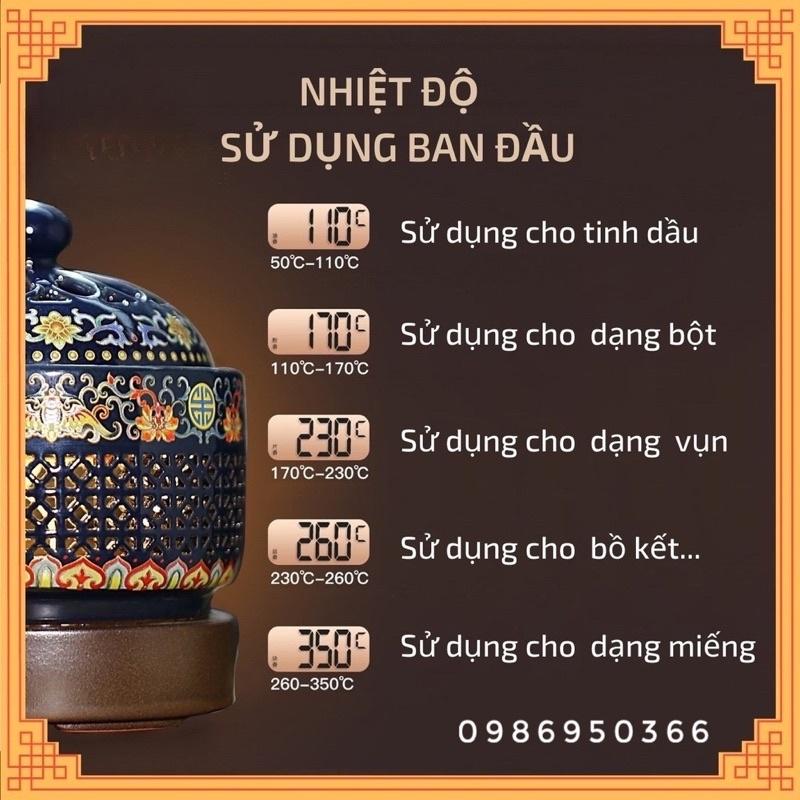 Lư xông trầm hương bằng điện size to,nhiệt cao , có hệ nhé giờ