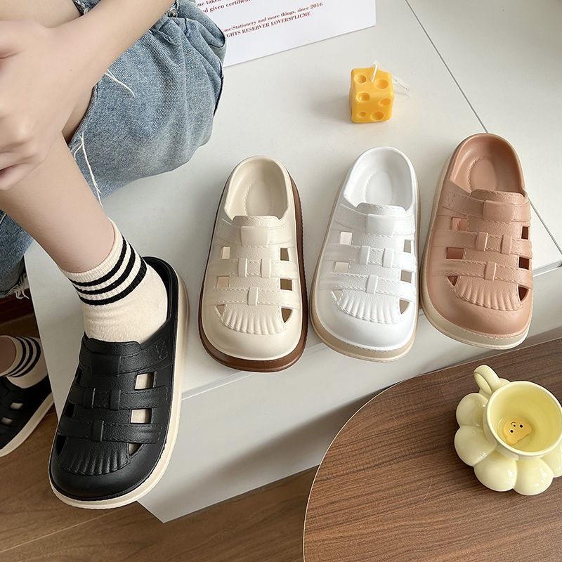 Sẵn be Dép Sục Rọ Đế Bánh Mì Êm Chân Style Nhật Bản G151