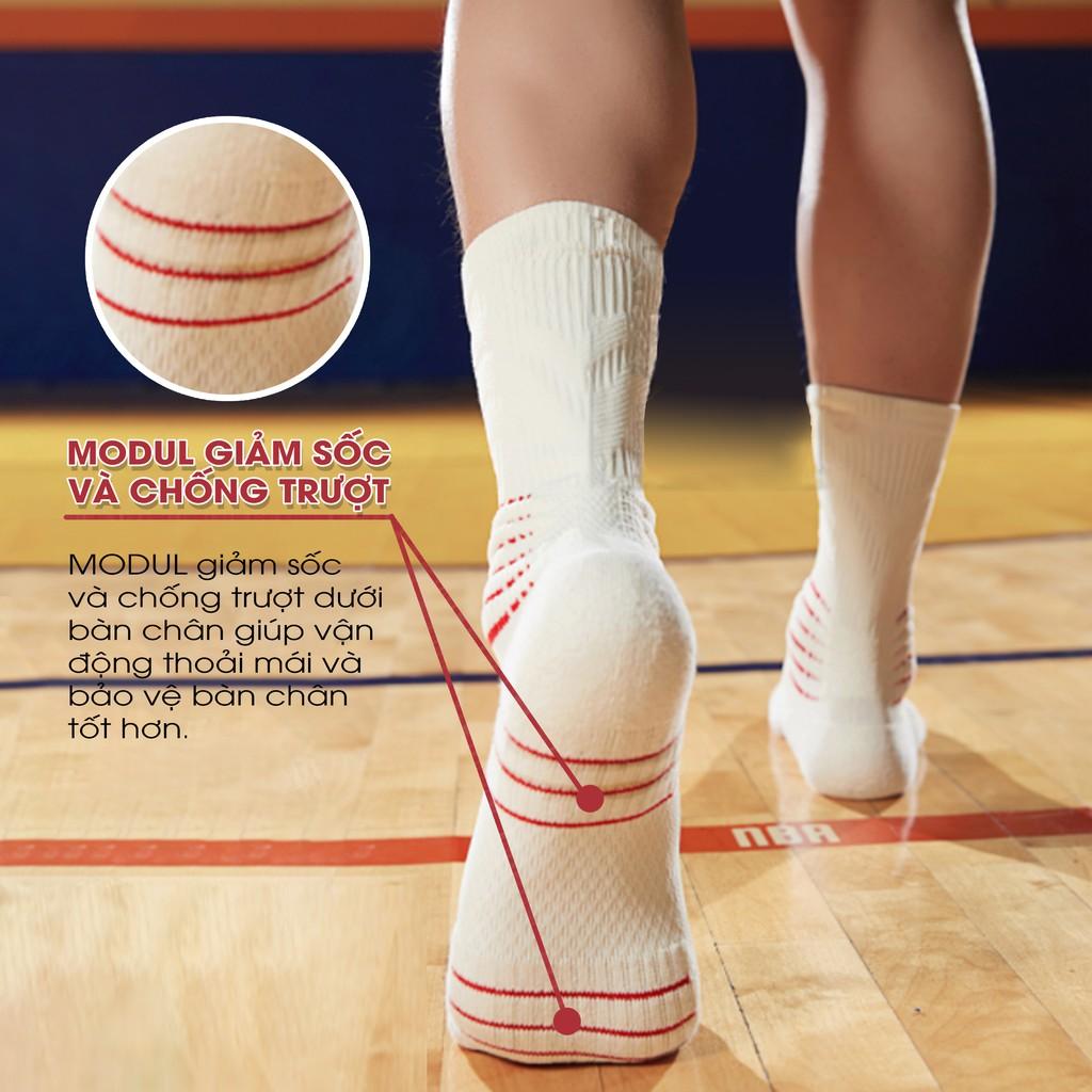 Tất bóng rổ cao cấp VEIDOORN - Công nghệ dệt 3D Knitted, Mềm Mại, Thoáng Khí - VT003