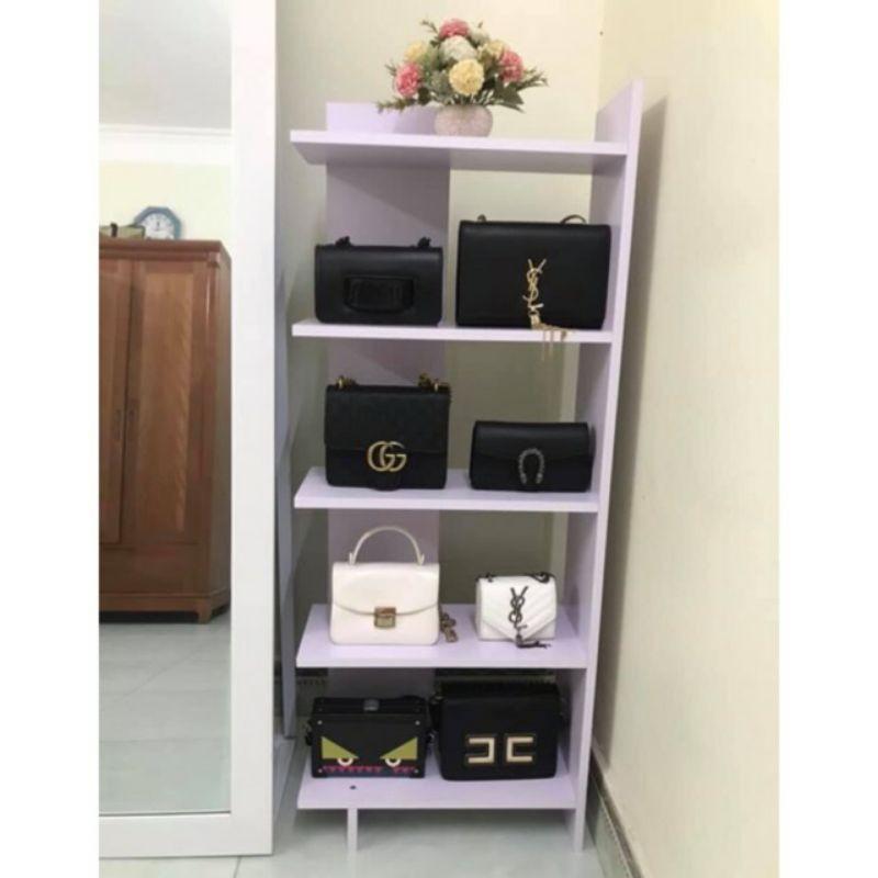 RẺ VÔ ĐỊCH KỆ SÁCH LẮP GHÉP 5 TẦNG MÀU TRẮNG SANG TRỌNG