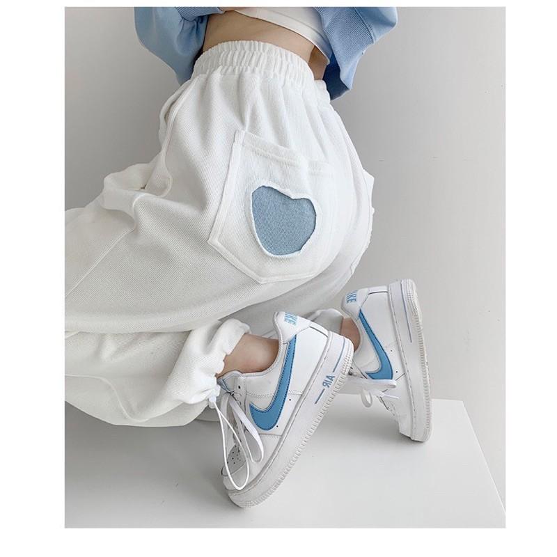 Quần jogger thể thao HEART chun ống unisex (Ảnh thật)