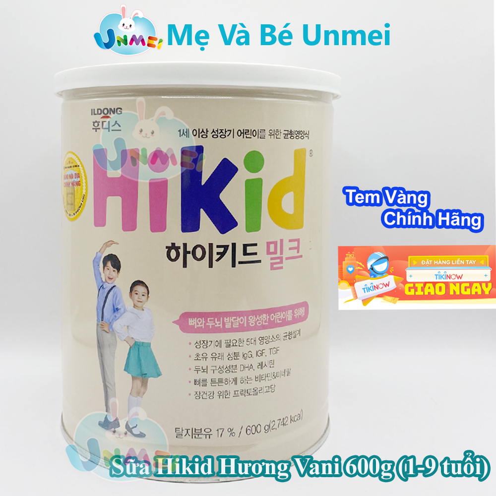 Sữa Bột Hikid Hương Vani (600g)