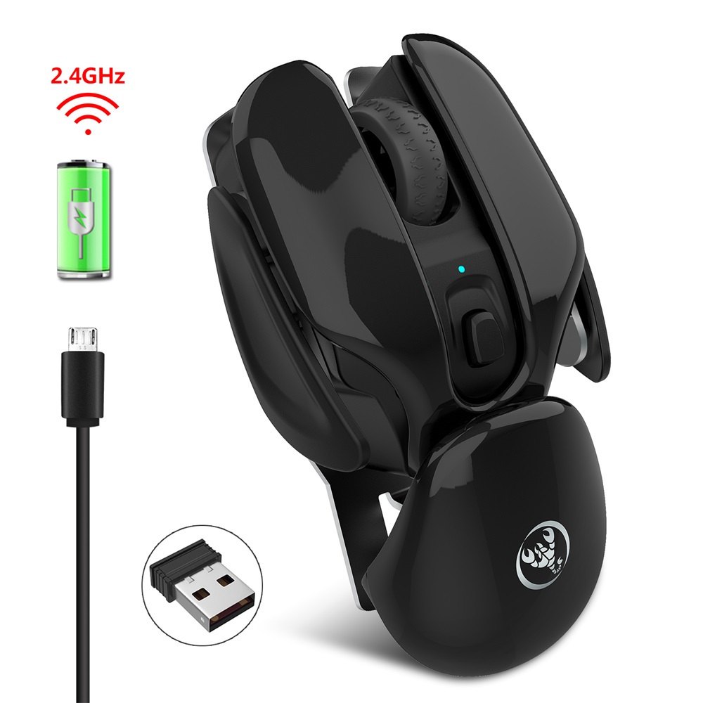 HXSJ T37 Wireless Mouse 2.4G Wireless Mouse Mute Mouse 3 Adjustable DPI Built-in 500mAh Rechargeable Battery Pink