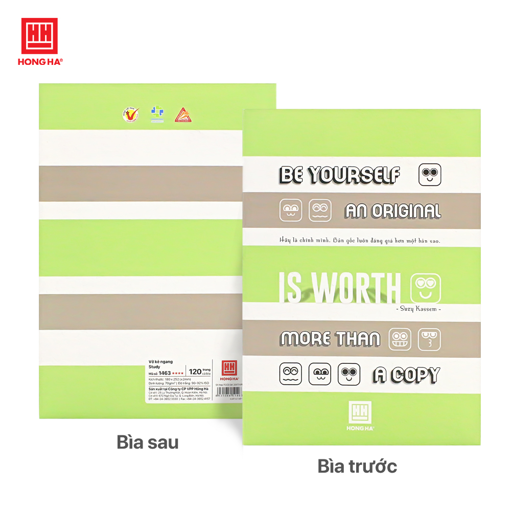 Vở kẻ ngang 120 trang Study Be Yourseft - 1463