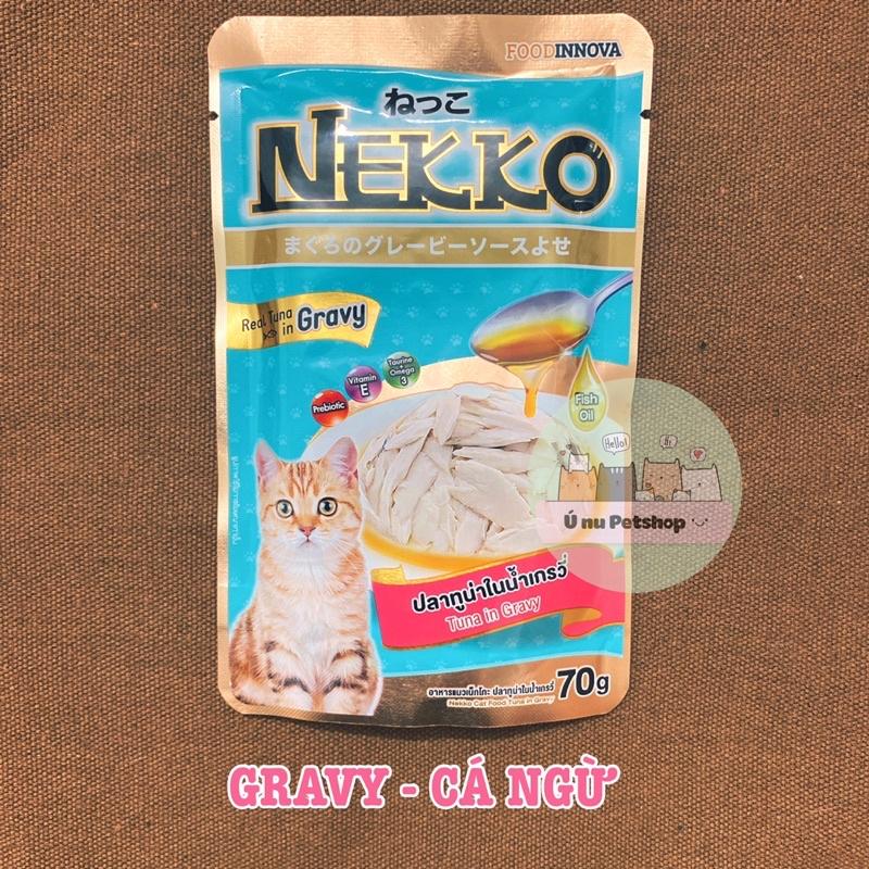 10 gói Pate thức ăn cho mèo NEKKO GRAVY