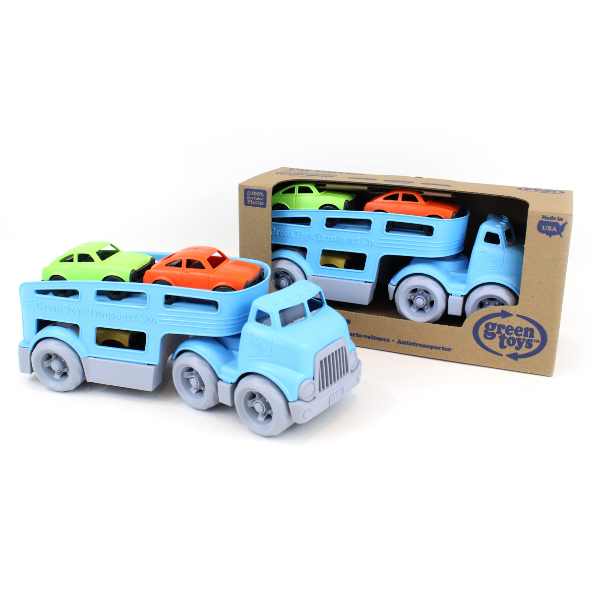 Bộ Đồ Chơi Xe Tải Chở Ô Tô Green Toys Cho Bé Từ 3 Tuổi