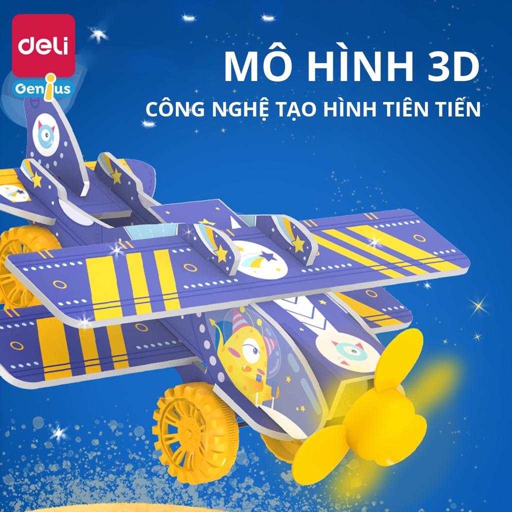 Bộ Đồ Chơi Xếp Hình Lắp Ghép Khoa Học Mô Hình Giấy 3D Có Động Cơ Chuyển Động Nhiều Chủ Đề Deli - Dễ Lắp An Toàn Phù Hợp Cho Trẻ Phát Triển Tư Duy Hình Khối - 74377