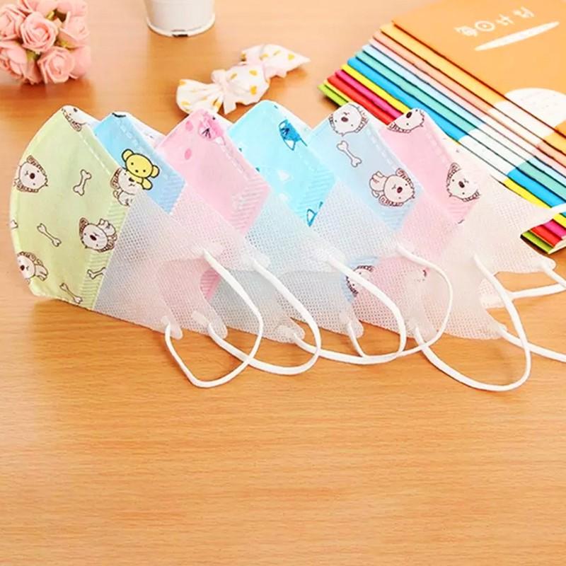 Set 5 khẩu trang y tế kháng khuẩn đáng yêu cho bé gái 0-8 tuổi