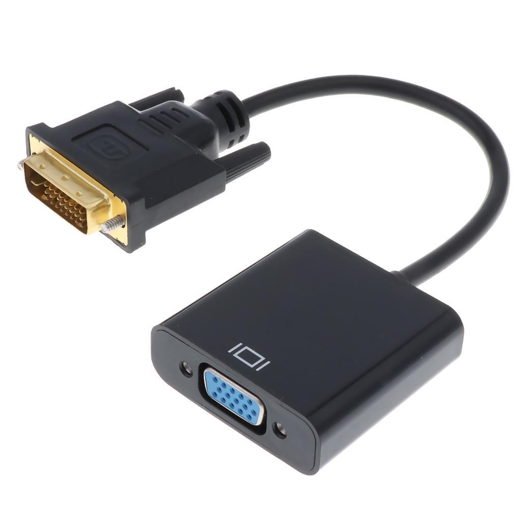 12cm 24+1 Pin DVI Male to Female VGA Adapter Cable for Computer Monitor