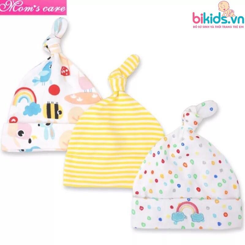  Mũ sơ sinh Momcare set 3c bé gái (0-6M)