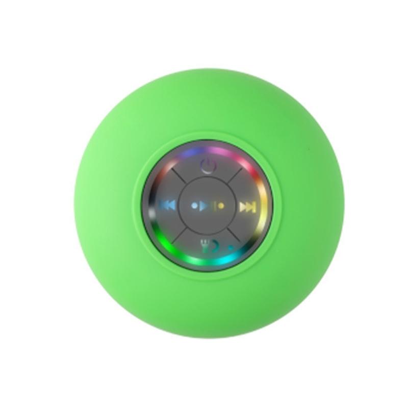 Loa tắm tương thích Bluetooth chống nước, màu loa di động của tay cầm: màu xanh lá cây quân đội