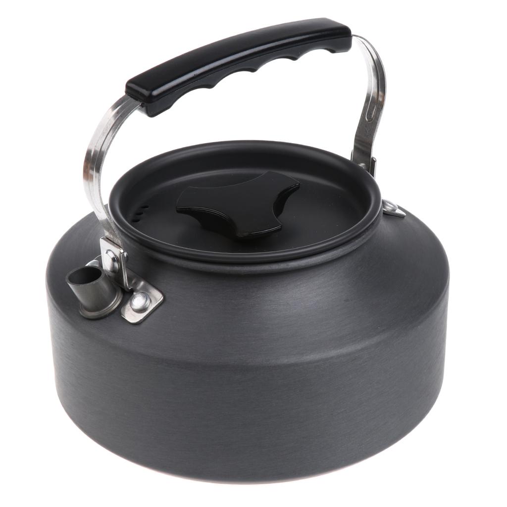 1.1L Portable Ultralight Camping Water Kettle Hiking BBQ Coffee Pot Teapot