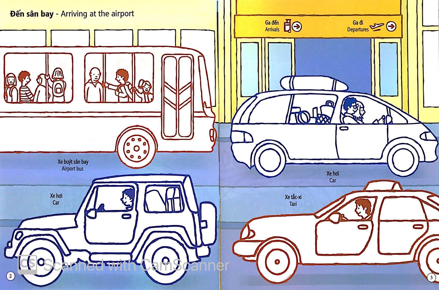 Tô Màu Bóc Dán - Sân Bay - Airport (Tái Bản)