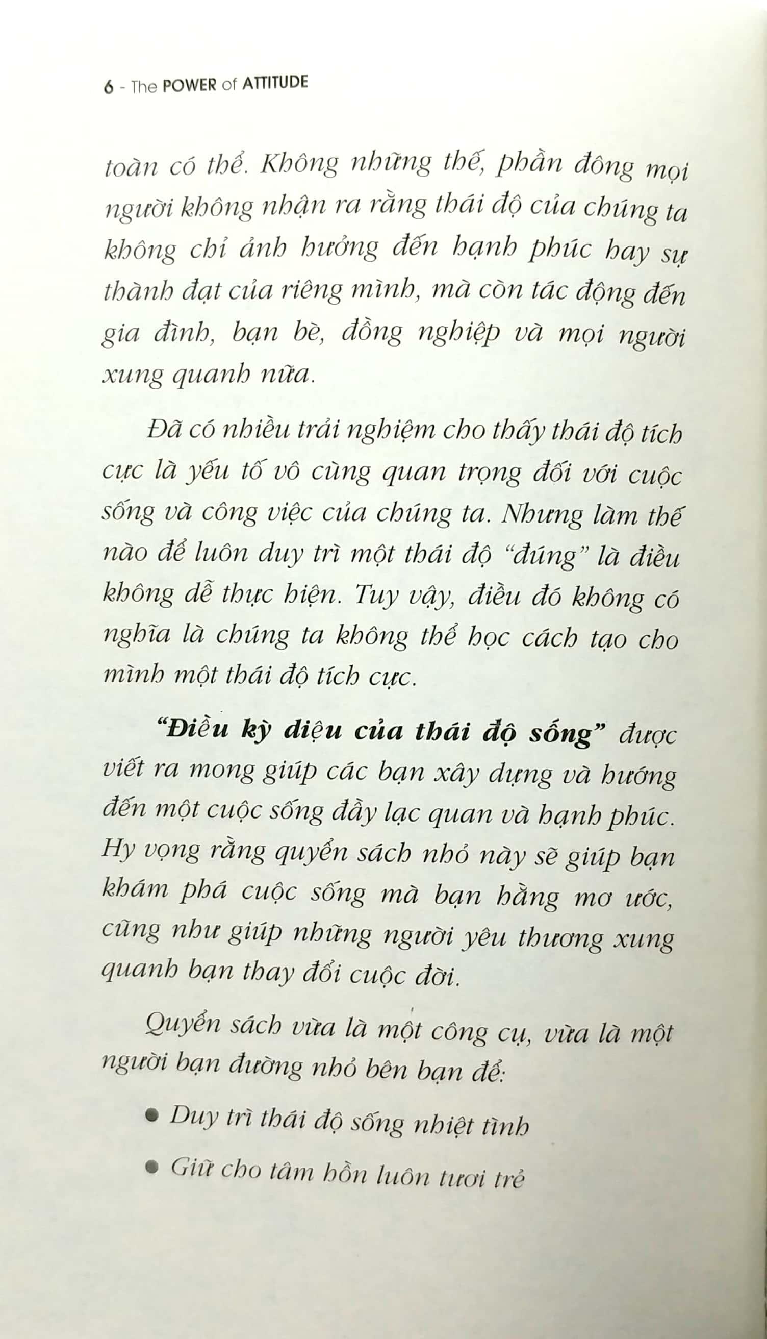 Điều Kỳ Diệu Của Thái Độ Sống