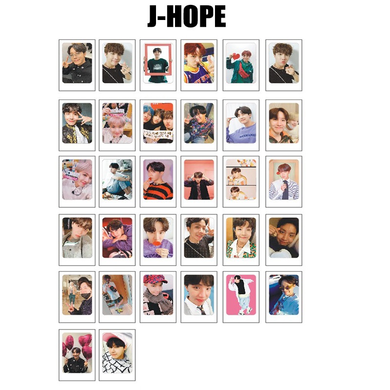 Lomo card các thành viên BTS &quot;Map of the Soul Persona&quot; (Tặng móc khóa gỗ BTS thiết kế độc quyền)