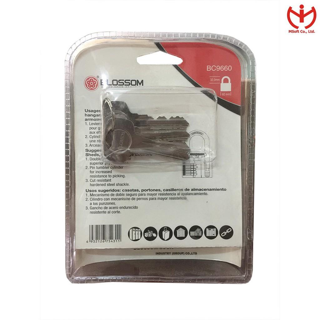 Ổ khóa chống cắt BLOSSOM thân đồng thau rộng 60mm - MSOFT