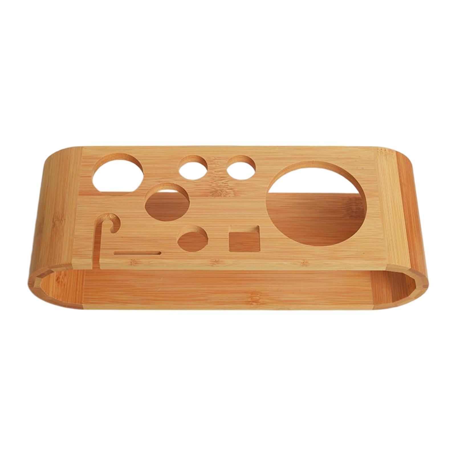 Multifunction Cocktail Shaker Wooden Rack Desktop for