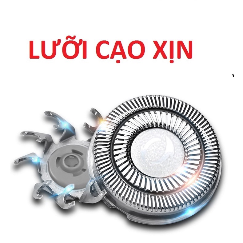 Máy Cạo Râu Khô - Máy Cạo Râu FYCO F318 Chống Nước &amp; Chống kẹt Râu Thông Minh - Đầu Cạo 3 Lưỡi Dao