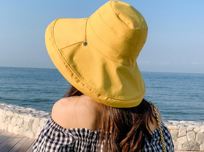 Mũ nón rộng vành chống nắng chống uv đội 2 mặt phong cách Hàn