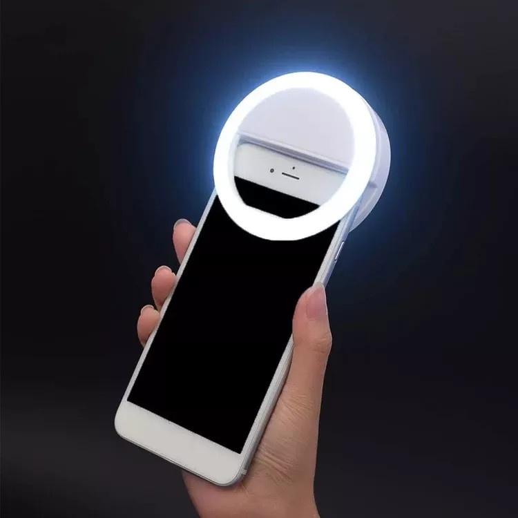 Đèn LED Ring Light Selfie Cho Điện Thoại Di Động/ Máy Tính Dùng Live Stream/ Hỗ Trợ Chụp Ảnh Cực Đẹp Có Thể Sạc Lại