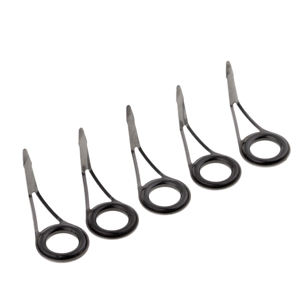 5pcs Fishing Rod Eyes Ceramic Ring Spinning Rod Guides Line Rings