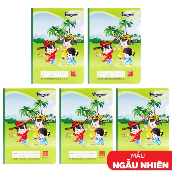 Combo 5 Vở School Trạng Nguyên - 4 Ô Ly 48 Trang - Hồng Hà 0555 (Mẫu Màu Giao Ngẫu Nhiên)