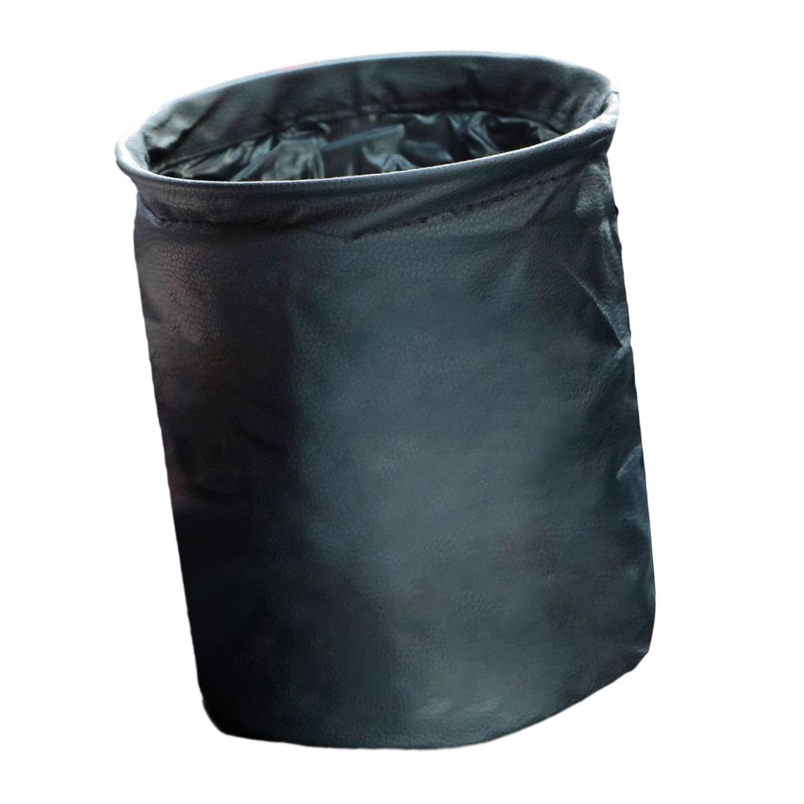 Folding Car Trash Can Scratch Resistant Auto Accessories Hanging Garbage Bin