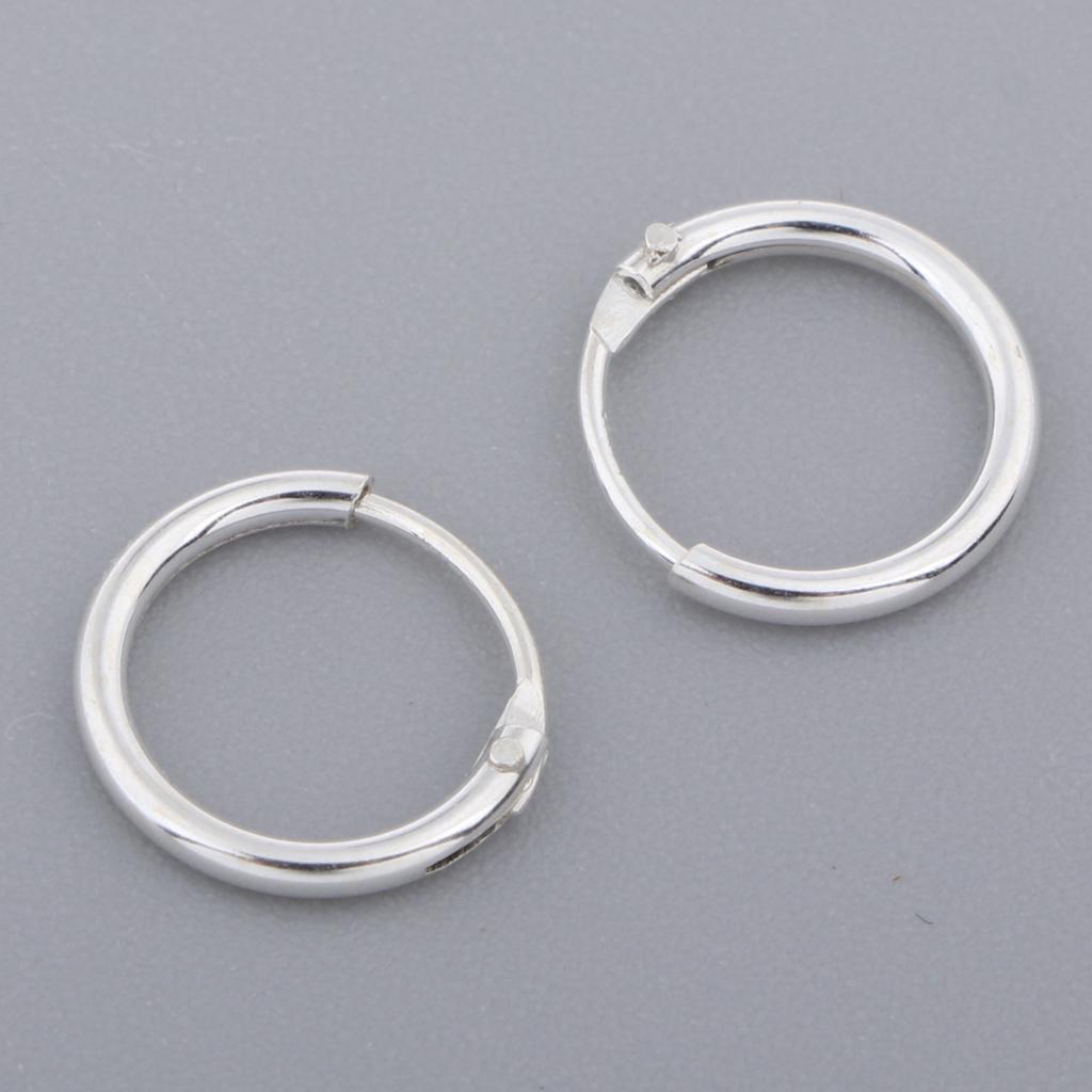 4 Pack South Korea Jewelry Earrings Lovers Small Hoop Circle Ear Ring Huggie Earrings For Women Men And Rings Earrings 8mm/10mm Hoop Earrings