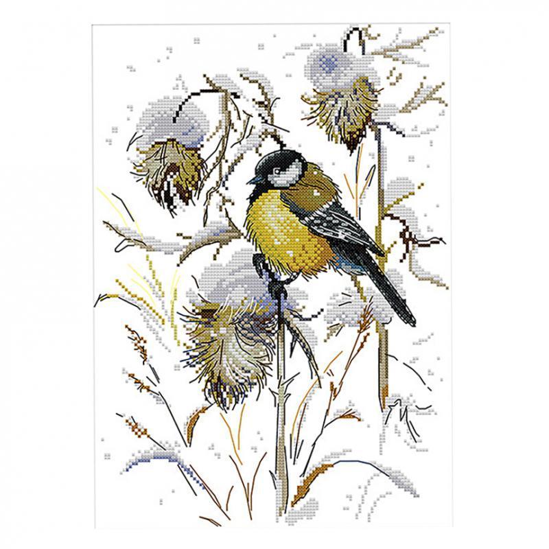 DIY Stamped Birds Cross Stitch Kits Beginners Adults 29 x 37cm 14CT Counted