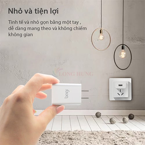 Cốc sạc Bagi 2A 1USB CE-M52n - Hàng chính hãng