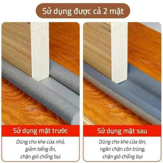 Đệm xốp chèn khe cửa dài 1m chống thoát hơi điều hòa, máy lạnh - Thanh rôn nẹp cửa giảm tiếng ồn, chống bụi bẩn, chống côn trùng, chông kẹp tay chân cho trẻ nhỏ - ĐỒ DÙNG TIỆN ÍCH THÔNG MINH