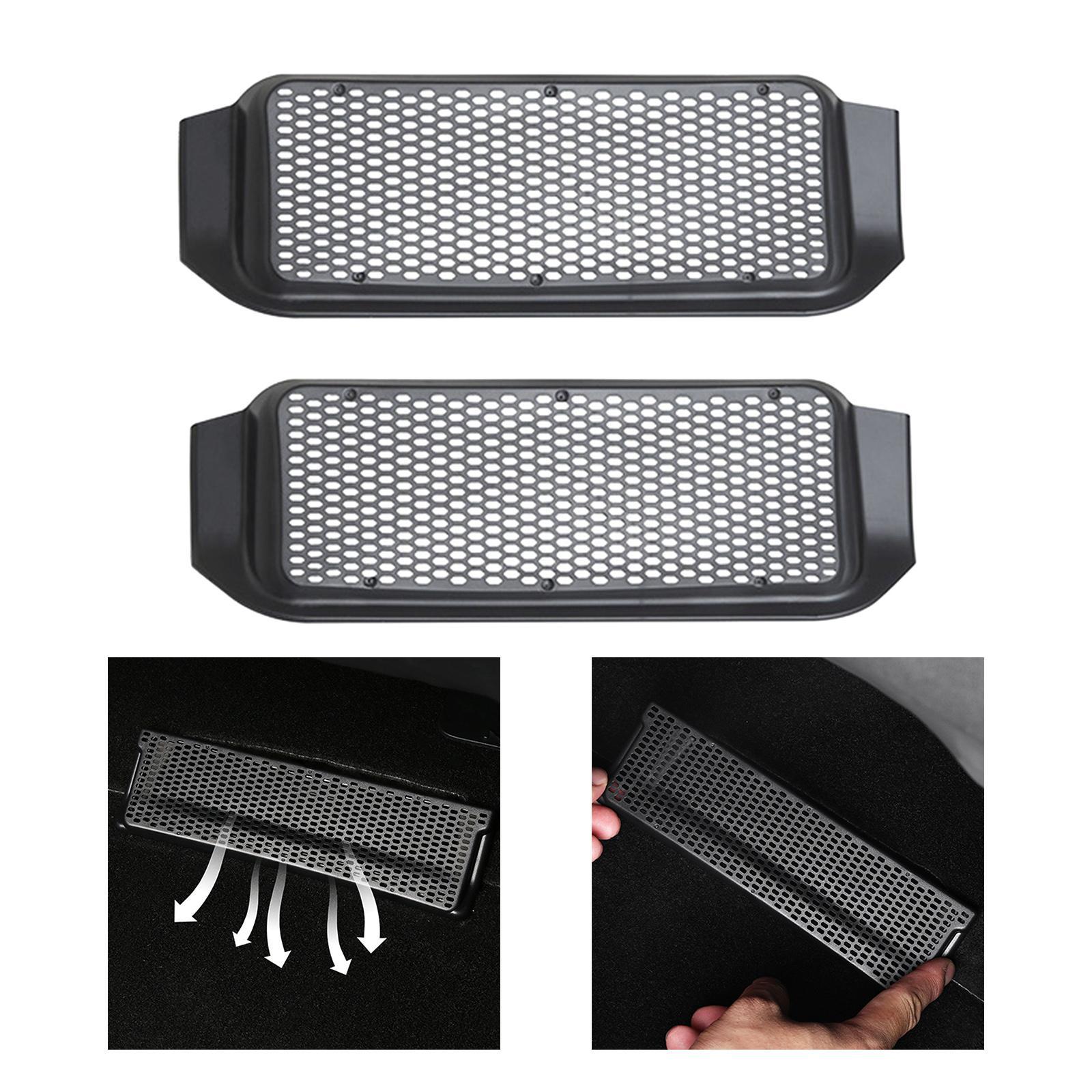 Car Air Outlet Cover under Seat Air Outlet Vent Cover Keep Air Flow and Clean under Seat Air Vent Dustproof Cover for