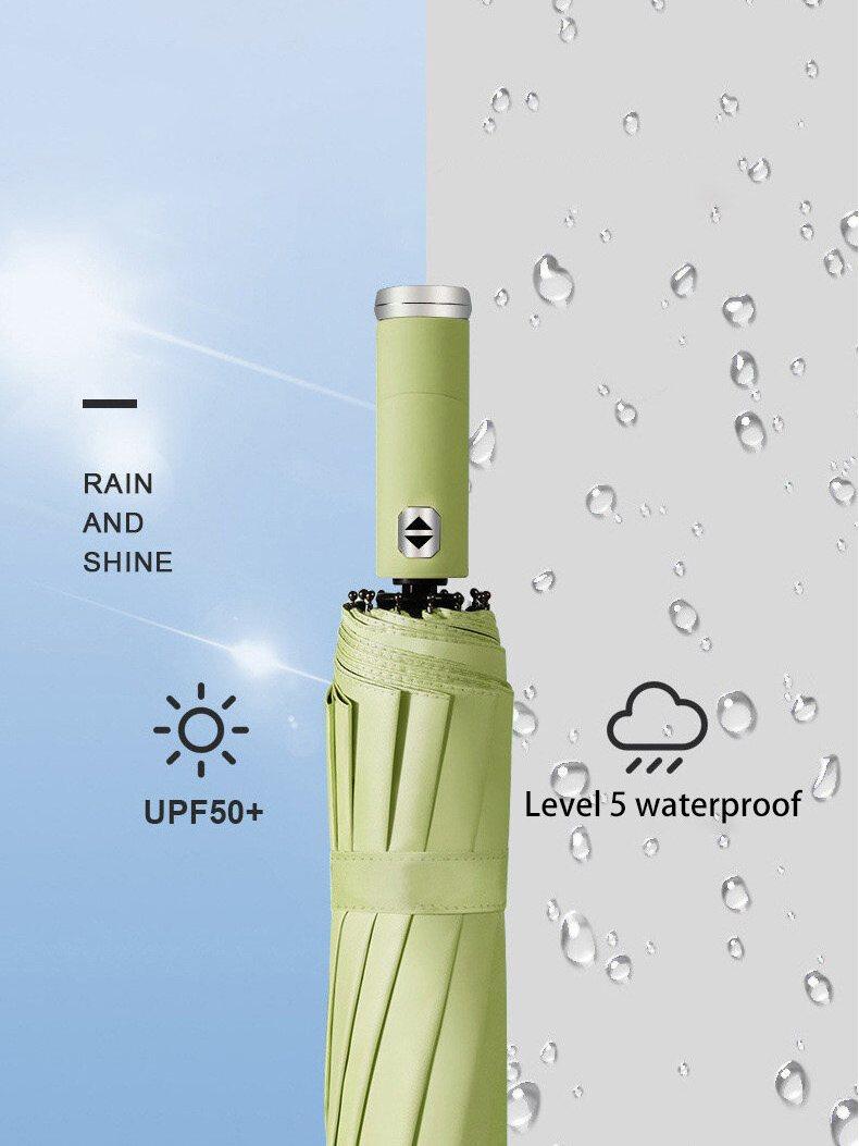 Ô Che Mưa Dù Gấp Gọn 10 Nan Chống Tia Uv Đóng Mở Tự Đóng Có Đèn Led rộng 108 cm Phụ kiện ô tô giá rẻ